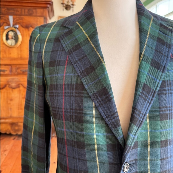 Polo Ralph Lauren 40L plaid linen blazer worn once ! - Picture 2 of 4